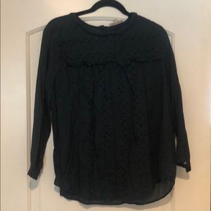 The Loft Navy Blouse